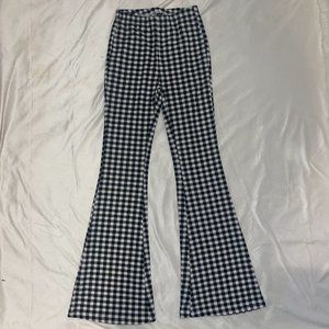 Checkered Flare Pant Size XS Black & White Brand New no tag